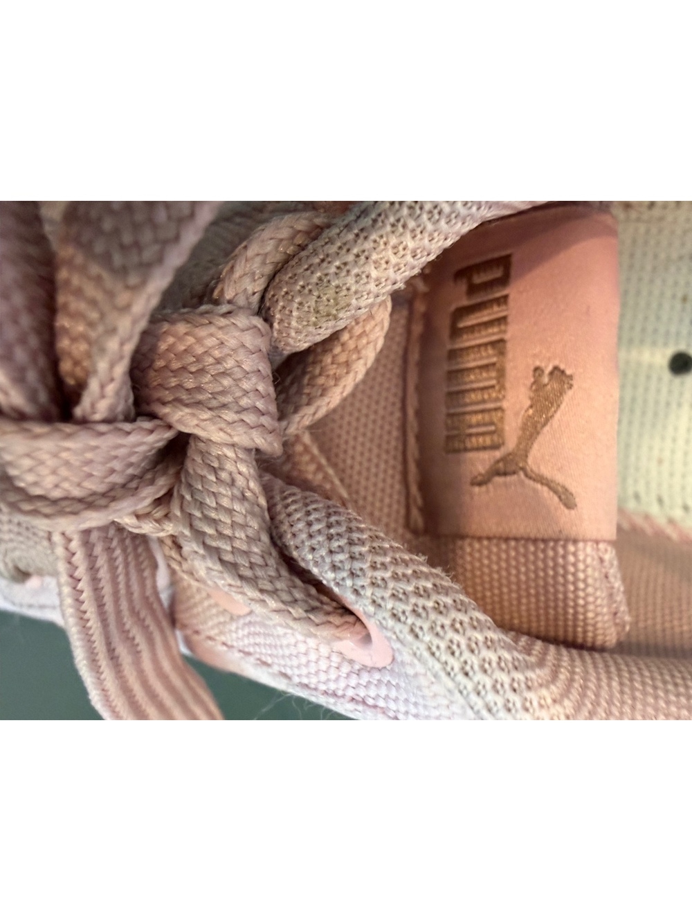 Puma Women's Pink Canvas Sneakers Size 8 - Picture 5 of 8